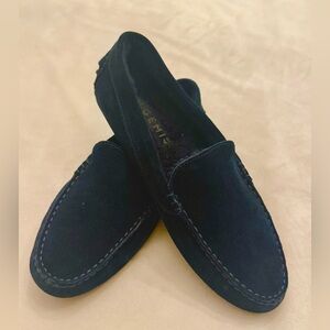 M. Gemi Women’s Felize Shearling Driving Moccasin in Navy, sz 41 (US 10)